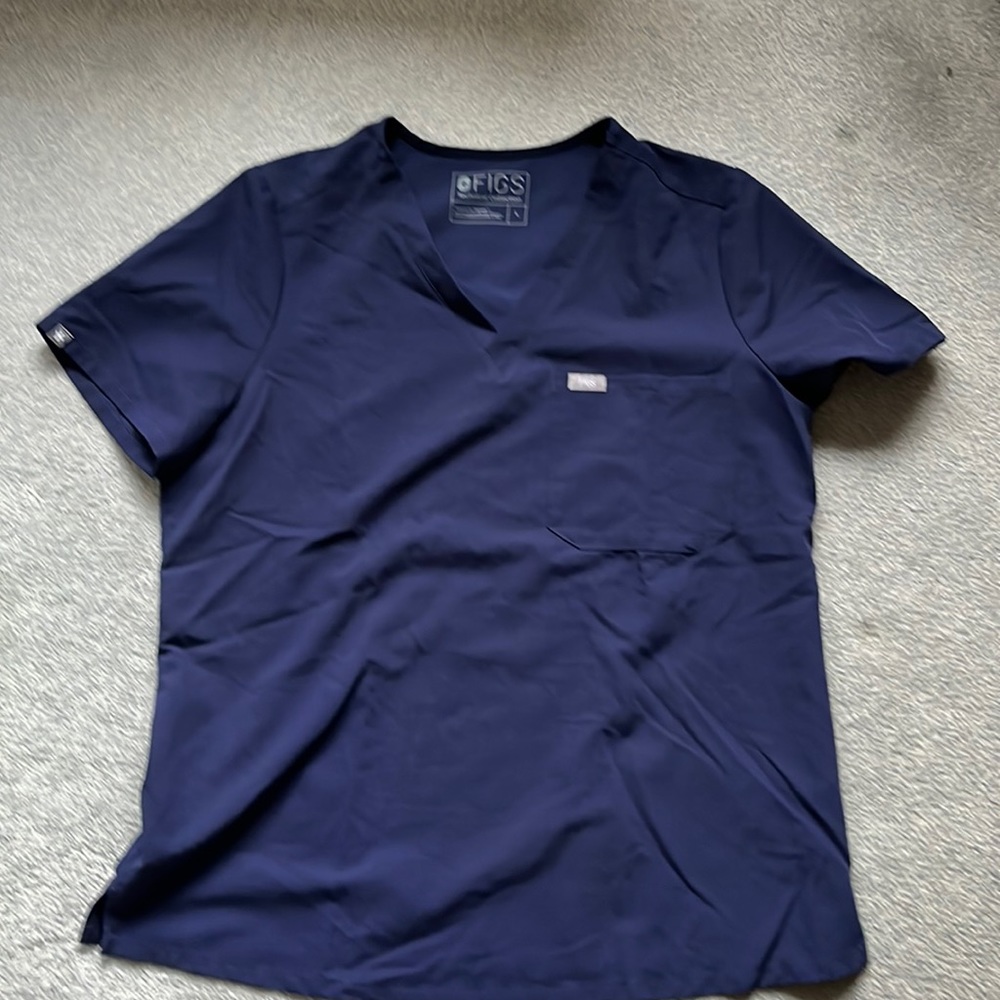 Figs Catarina Top, Navy Blue